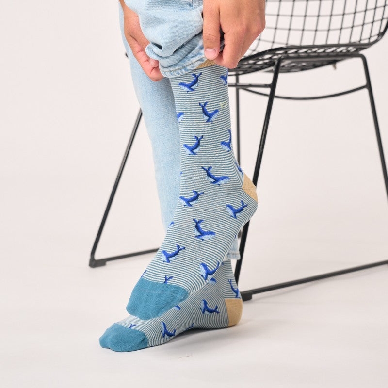 Chaussettes Animaux - Baleine - Taille 41/46