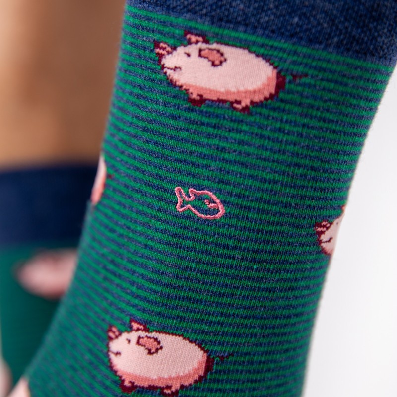 Chaussettes Animaux - Cochon - Taille 41/46