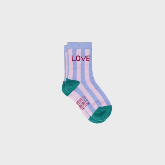 Chaussettes enfant rayées - Love - Taille 31/34