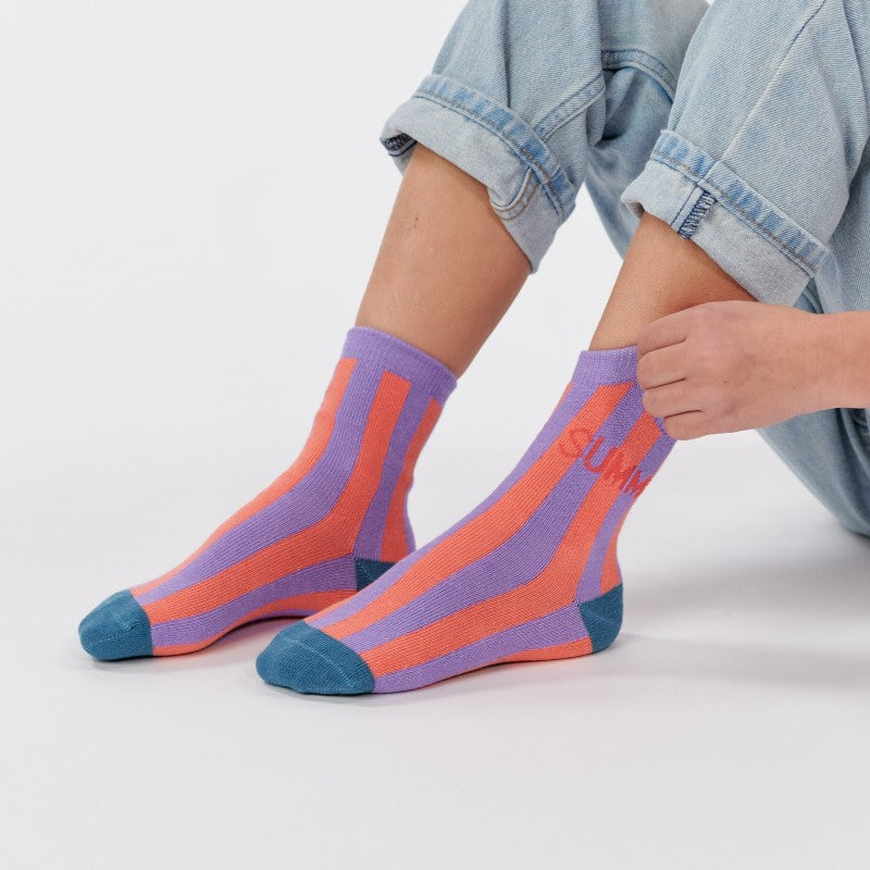 Chaussettes enfant rayées - Summer - Taille 27/30