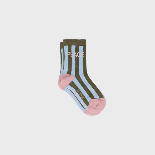 Chaussettes enfant rayées - Peace - Taille 27/30