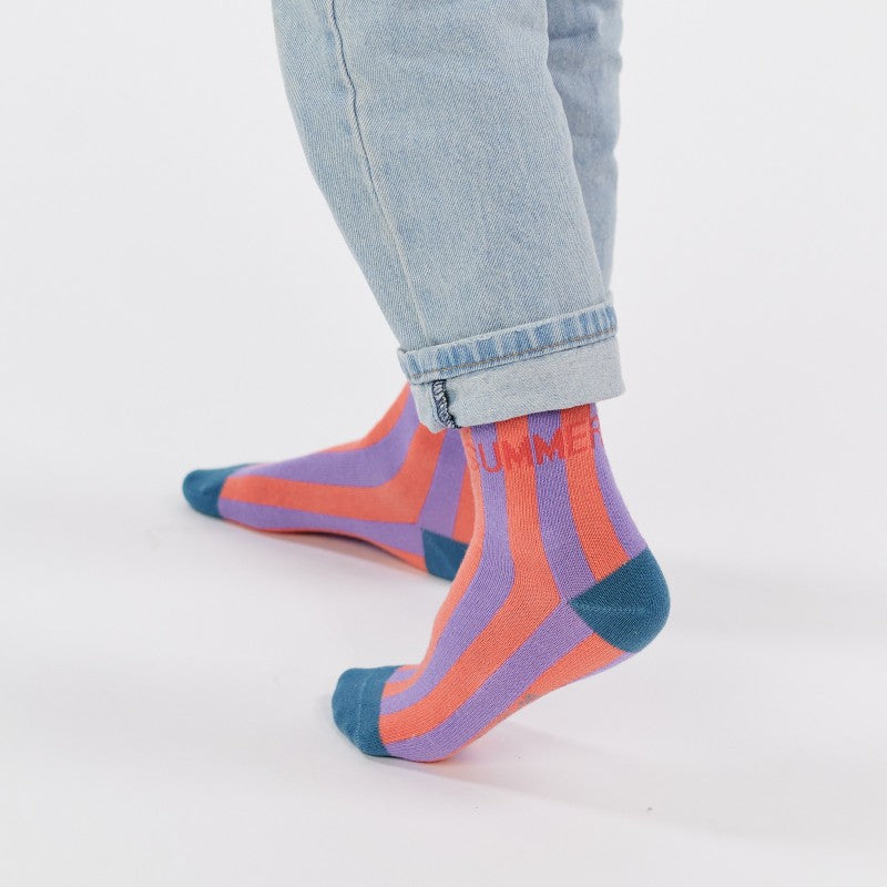 Chaussettes enfant rayées - Summer - Taille 27/30