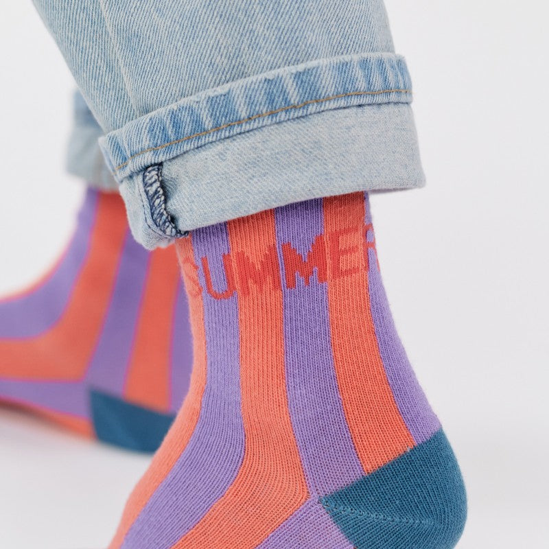 Chaussettes enfant rayées - Summer - Taille 27/30