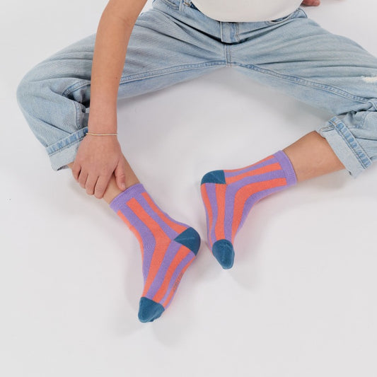 Chaussettes enfant rayées - Summer - Taille 27/30