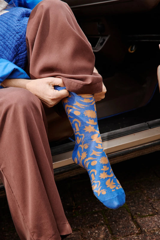 Chaussettes Estrella - Wesun true blue — Apaches collections , Lyon