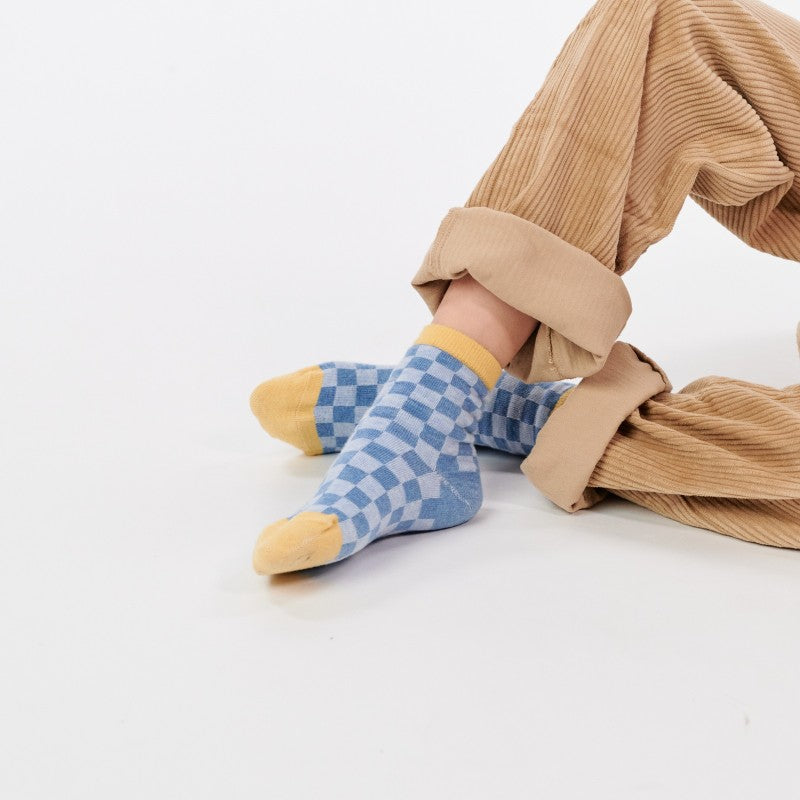 Chaussettes enfant à carreaux - Riverside - Taille 27/30