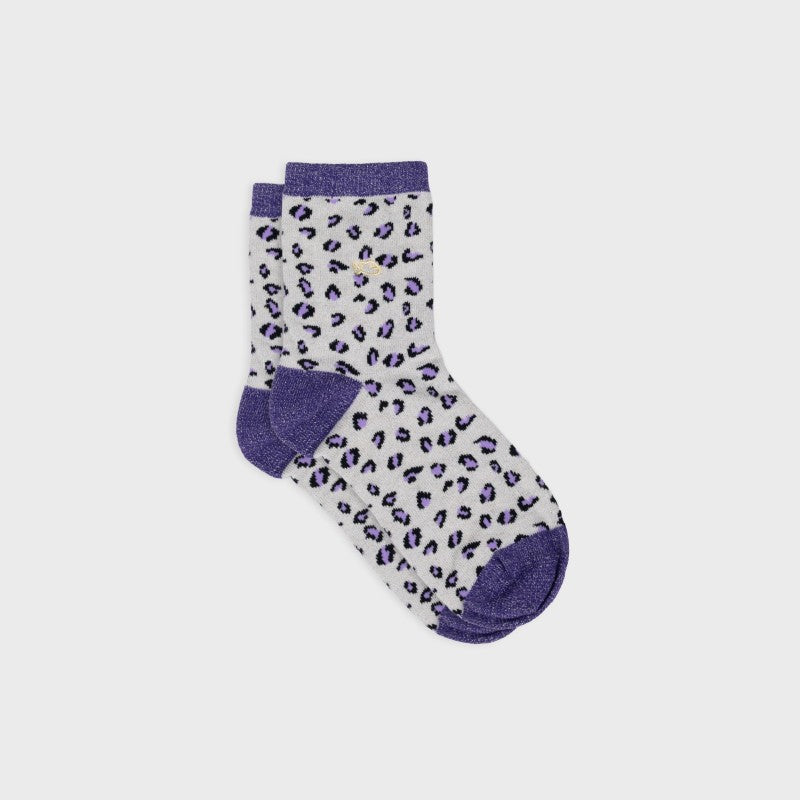 Chaussettes Léopard - Ecru et violet - Taille 37/40 — Billybelt , Lyon