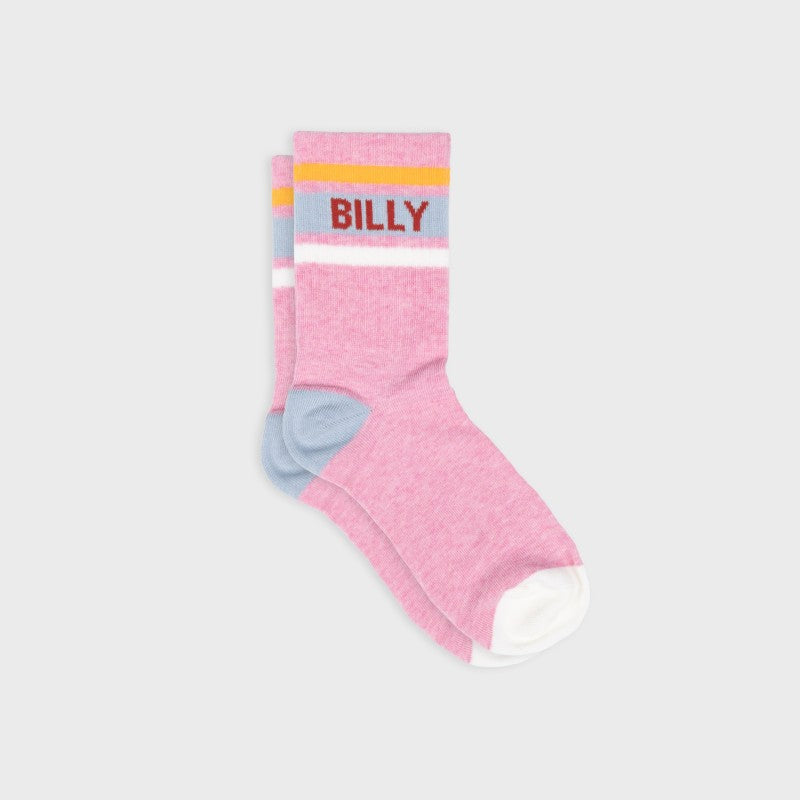 Chaussettes tennis - Rose, rayé orange et blanc - Taille 37/40 — Billybelt , Lyon