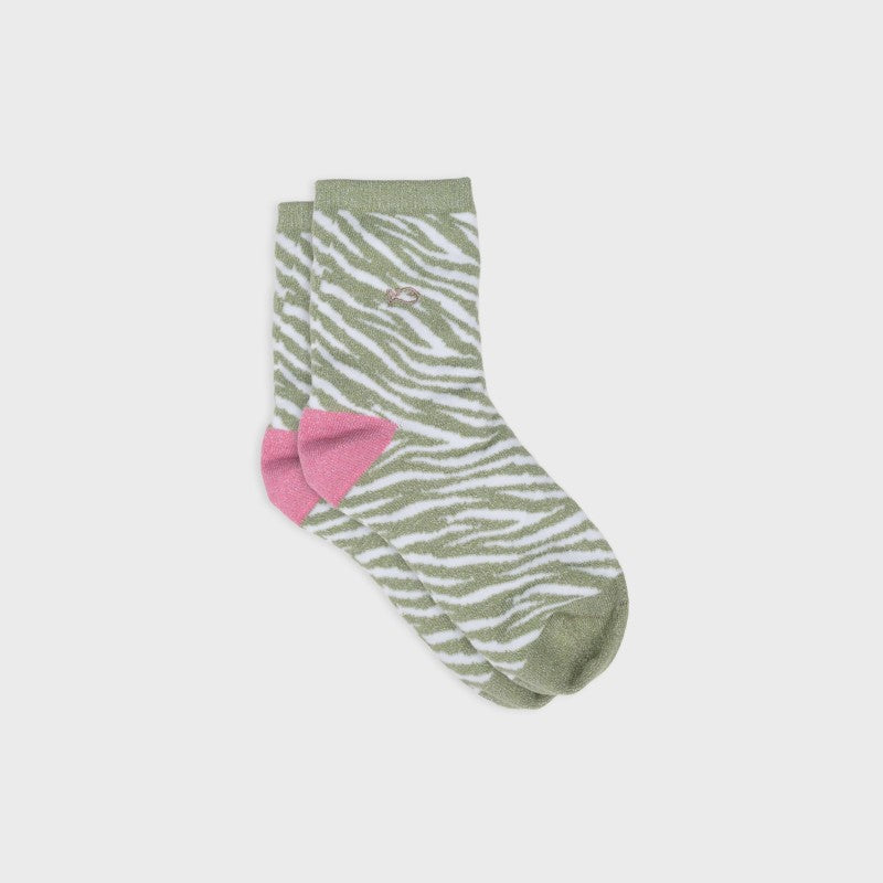 Chaussettes Zèbre - Vert et blanc - Taille 37/40 — Billybelt , Lyon