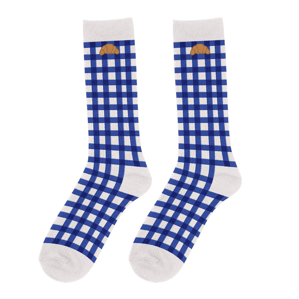 Chaussettes Croissant bleu - Taille 40/45
