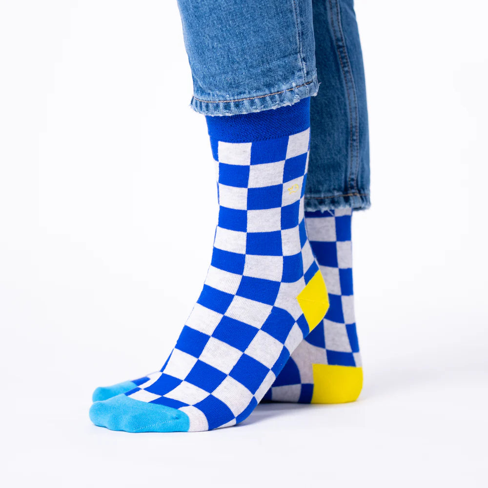 Chaussettes à carreaux - Marina bay - Taille 41/46