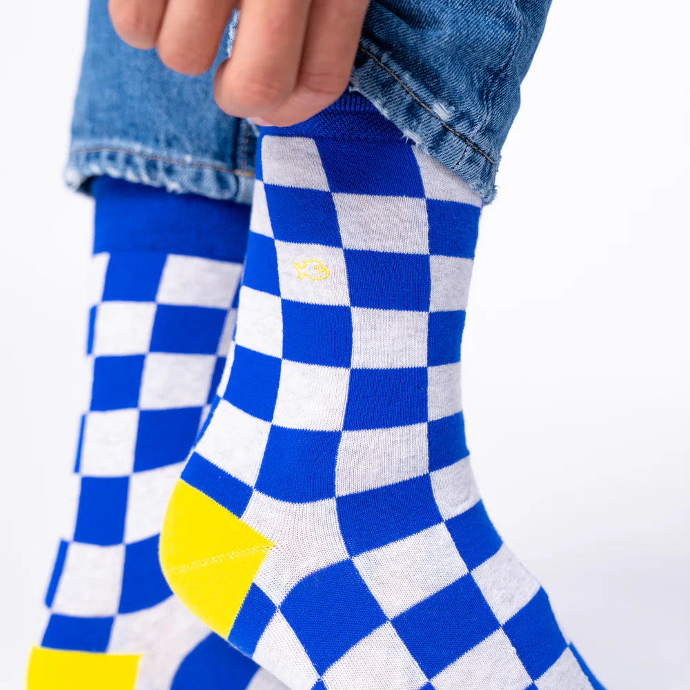 Chaussettes à carreaux - Marina bay - Taille 41/46