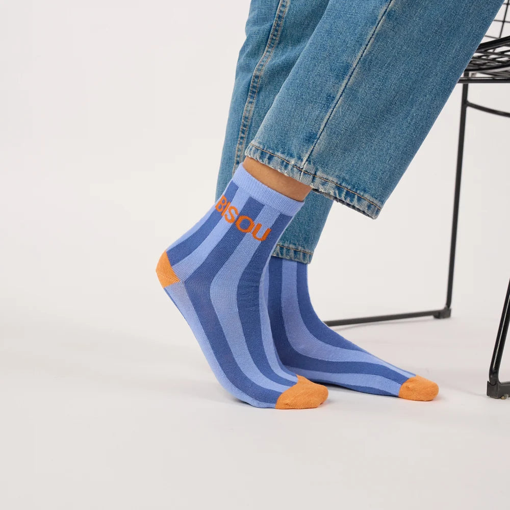 Chaussettes rayées - Bisou - Taille 36/41