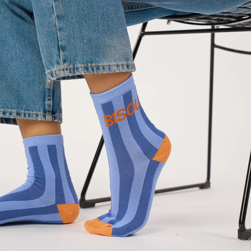 Chaussettes rayées - Bisou - Taille 36/41