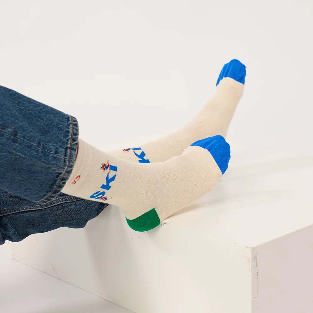 Chaussettes à motifs - Ski - Taille 41/46