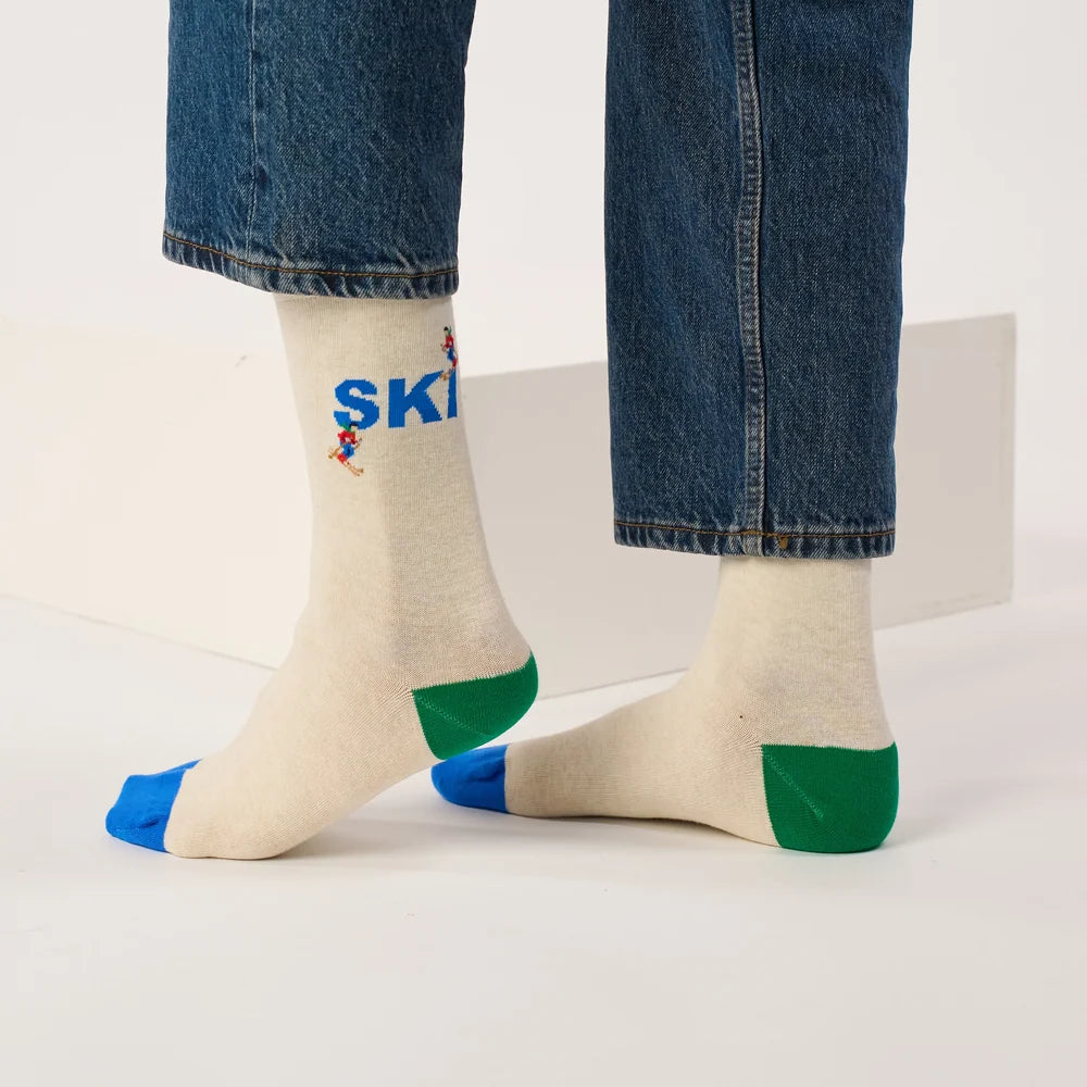 Chaussettes à motifs - Ski - Taille 41/46