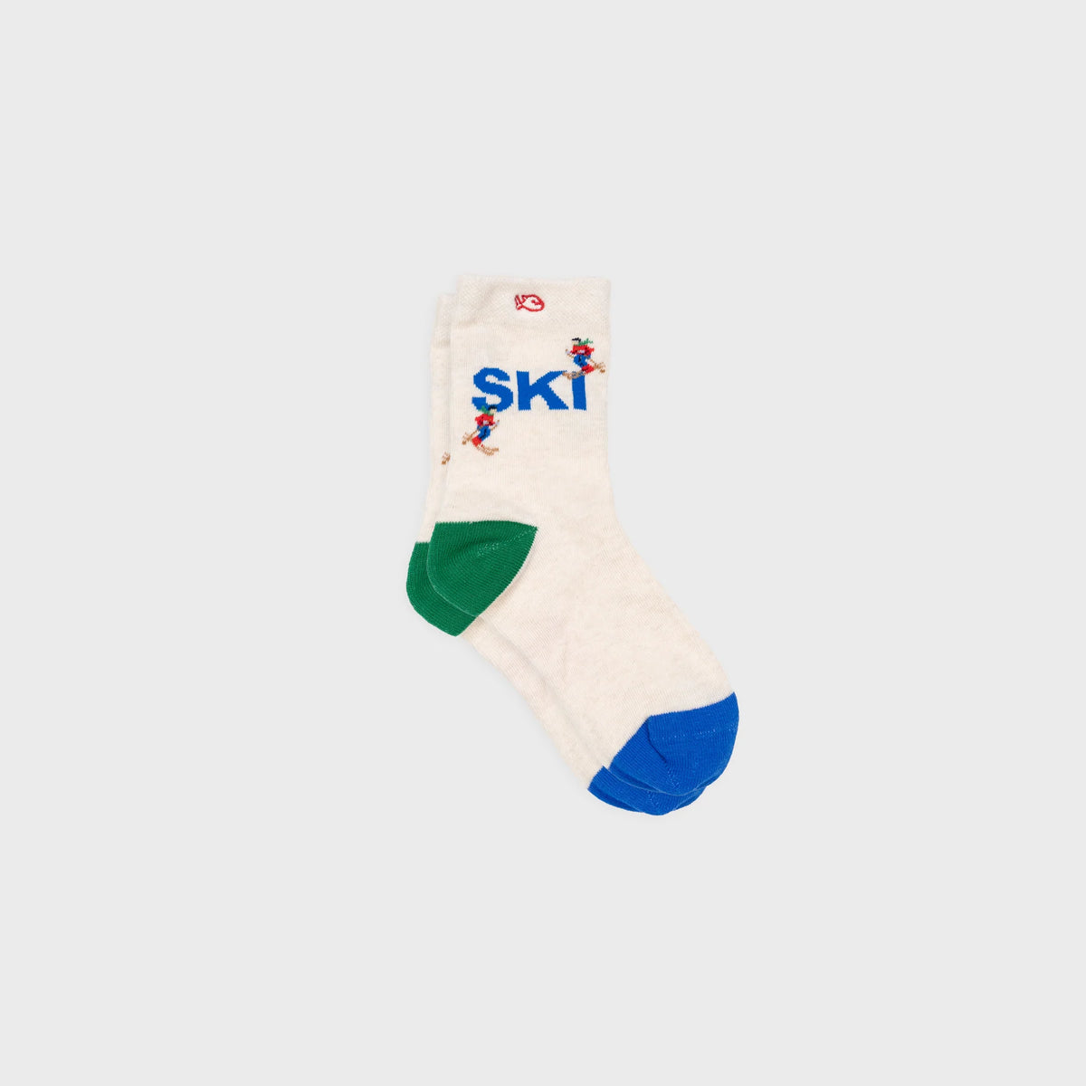 Chaussettes enfant à motifs - Ski - Taille 27/30