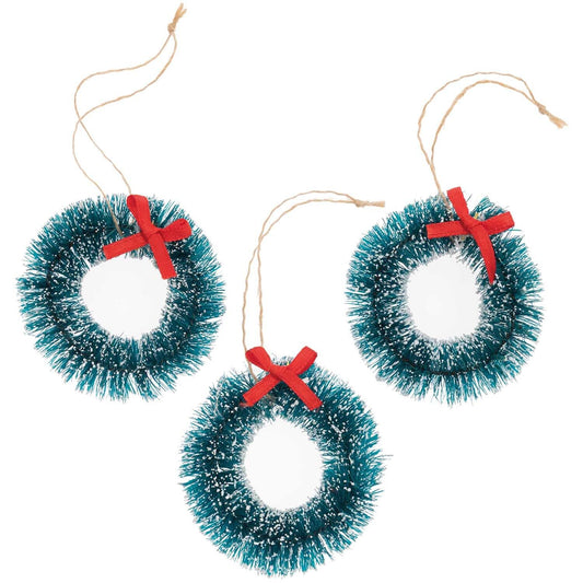 Lot de 3 couronnes de noël à suspendre