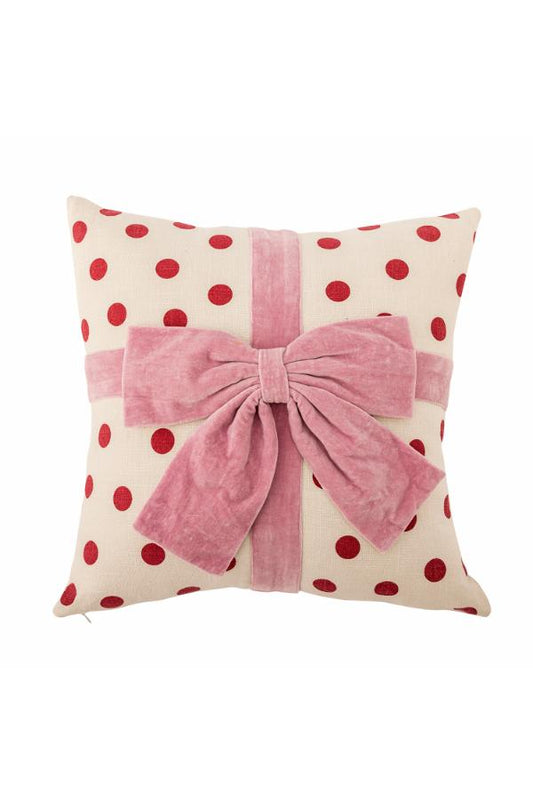 Coussin Bowie Noeud - rose