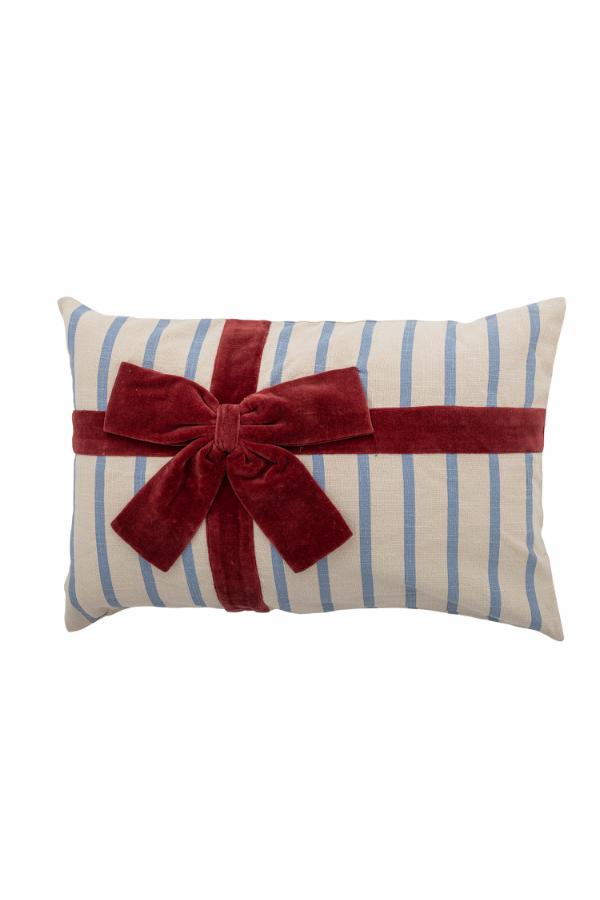 Coussin Bowie Noeud - bleu