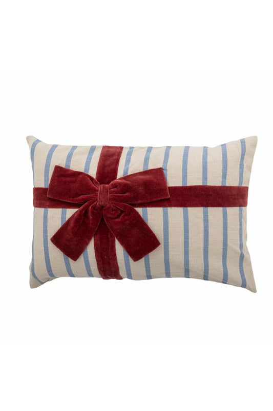 Coussin Bowie Noeud - bleu