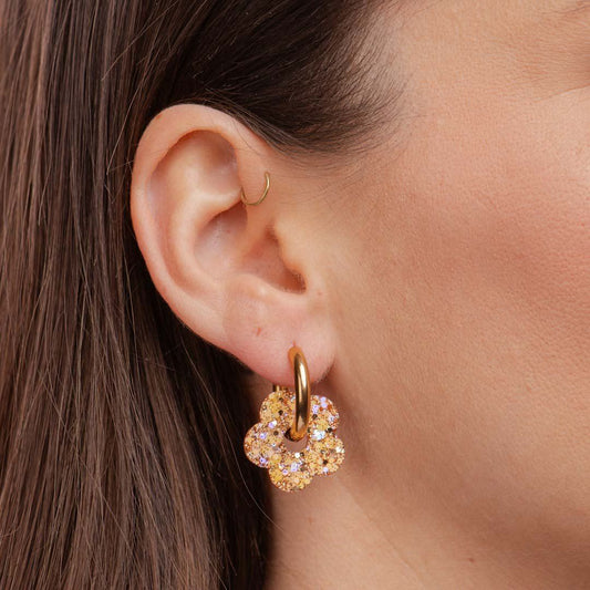 Créoles fleurs - Pêche champagne