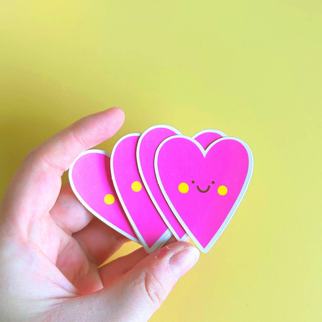 Sticker - Coeur rose