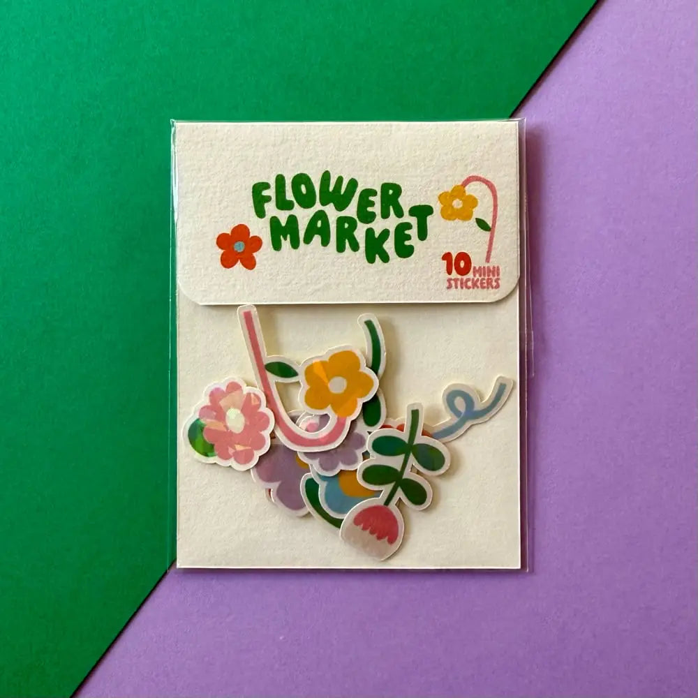 Lot de stickers - Flower market