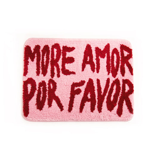 Tapis de bain - More amor por favor rose