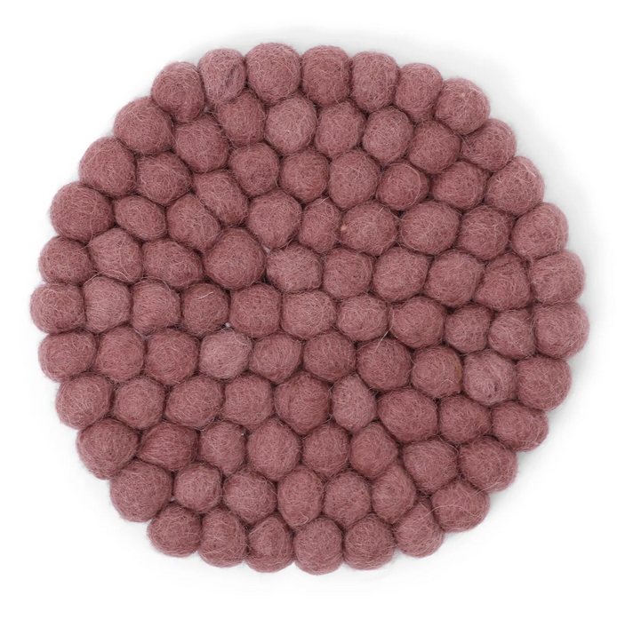 Dessous de verres prune - set de 2