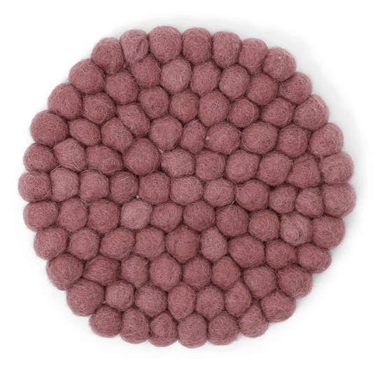 Dessous de verres prune - set de 2