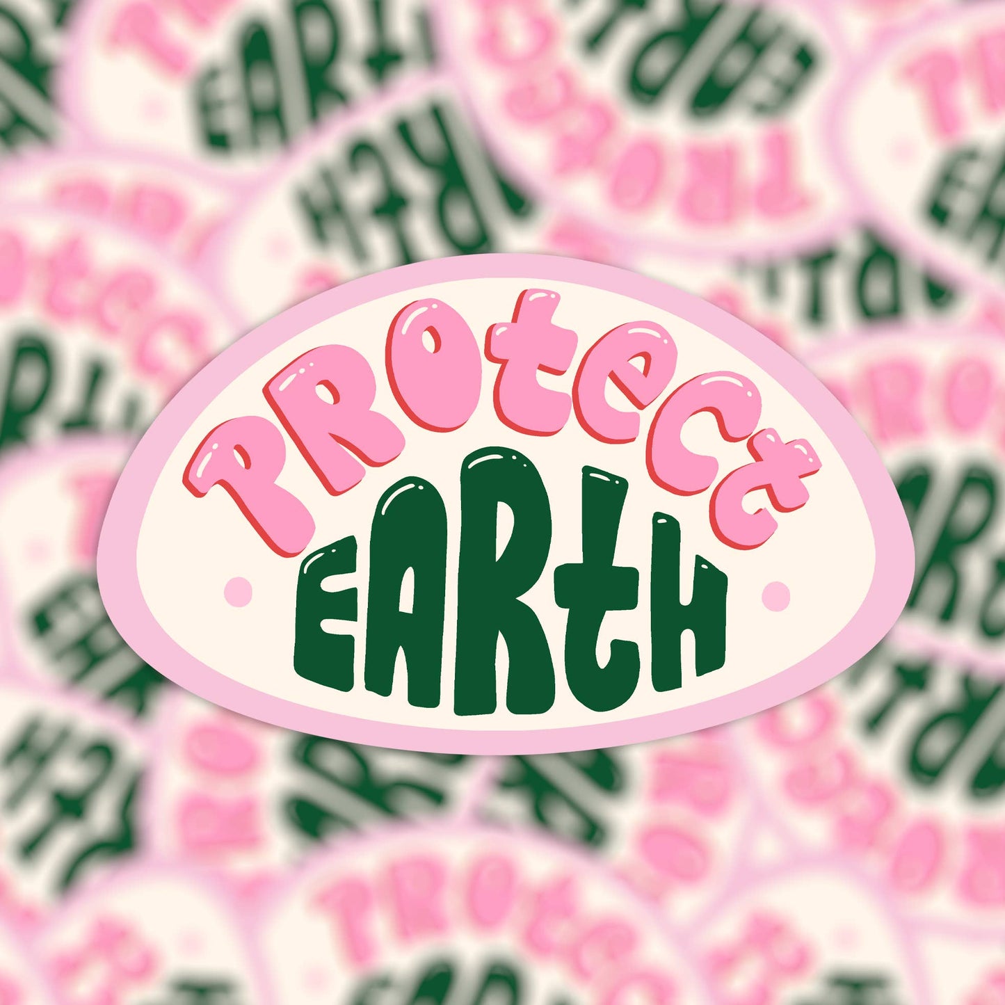 Sticker vinyle - protéger la Terre