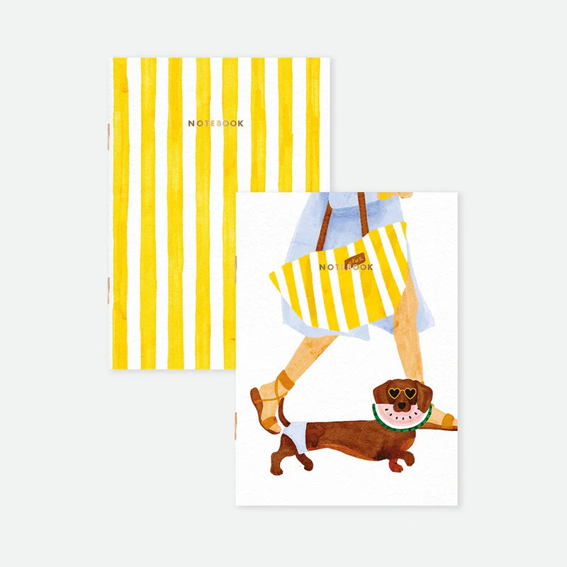 Duo de carnets - Summer dachshund — All the ways to say , Lyon