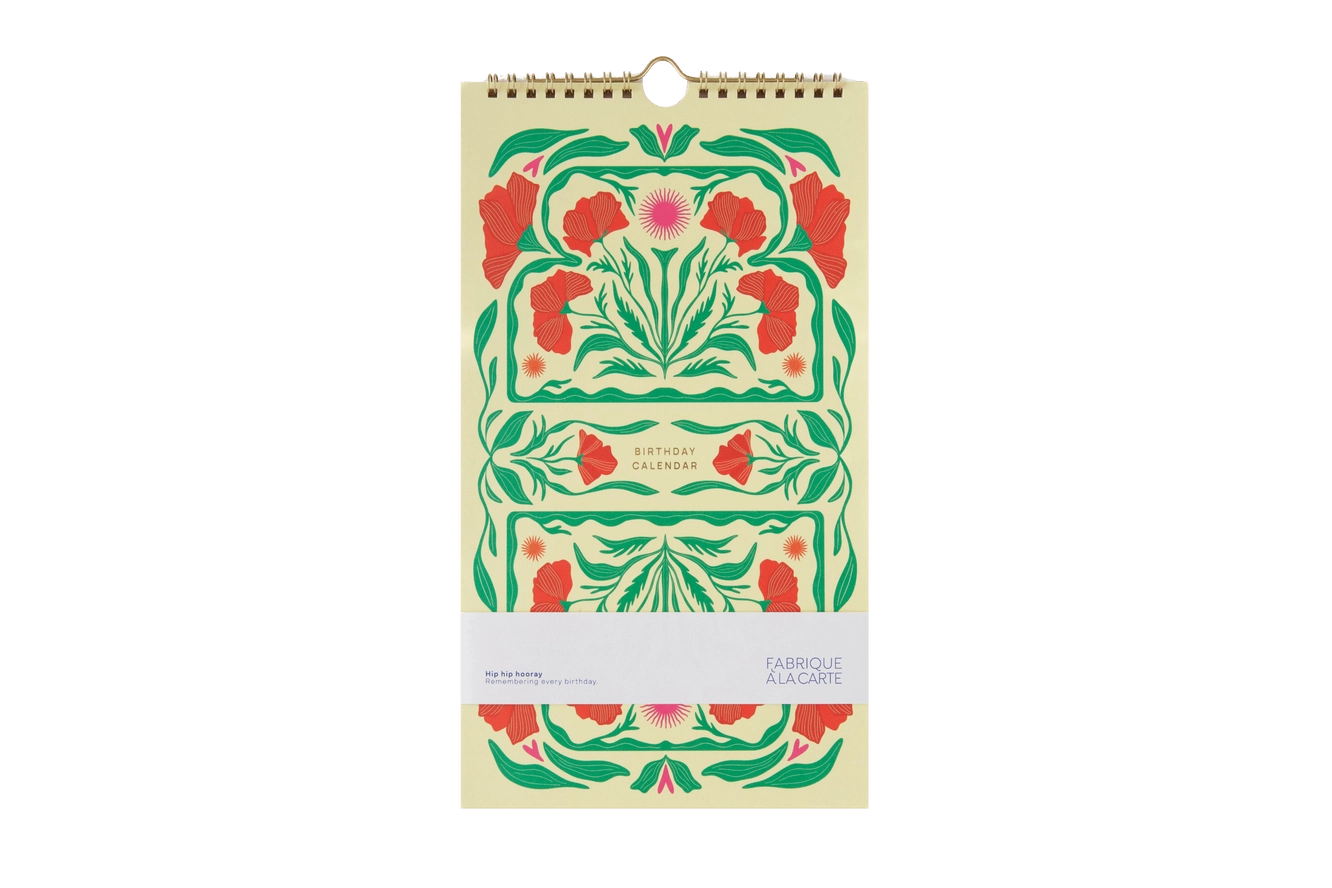 Calendrier d'anniversaires - Poppy