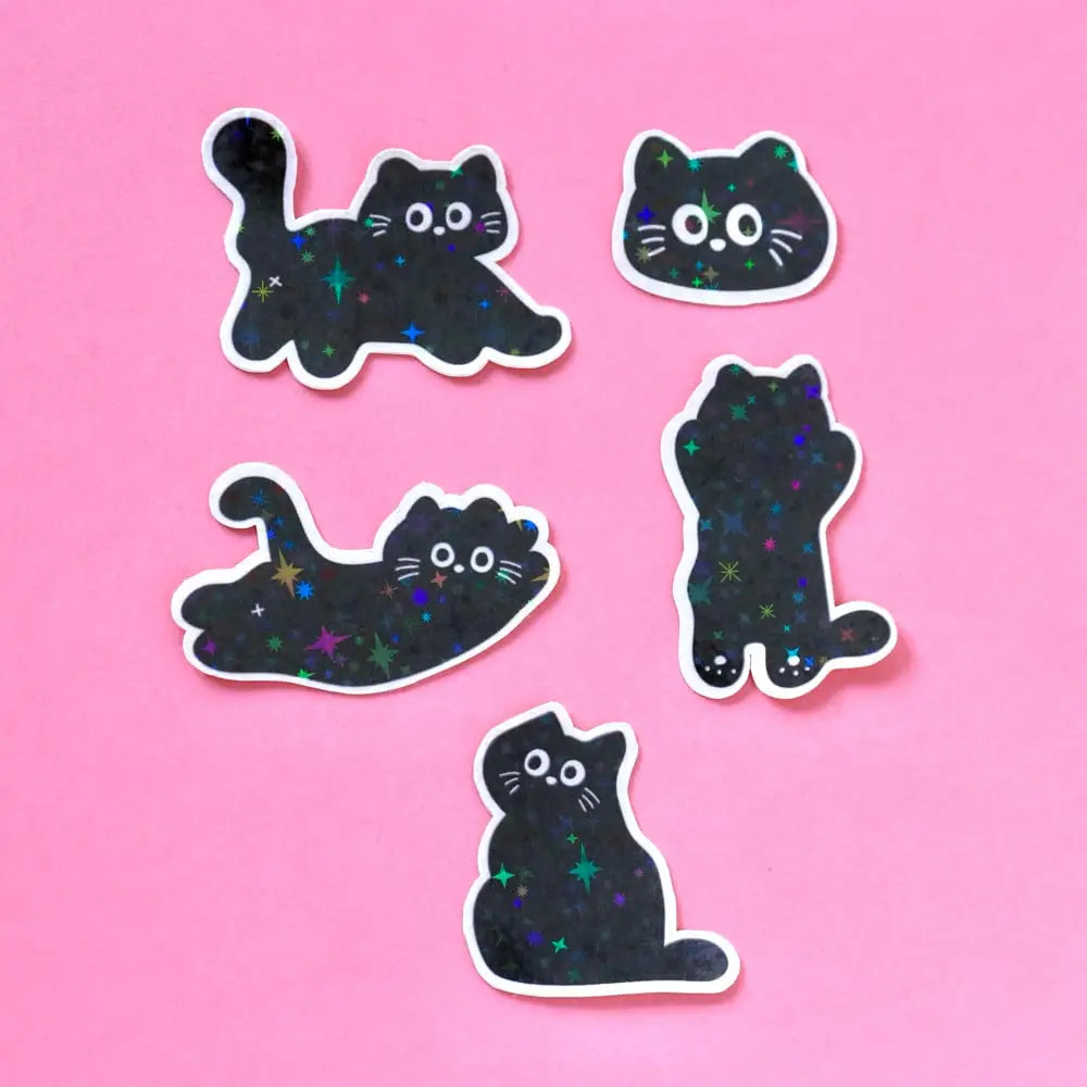 Lot de stickers - Black cats