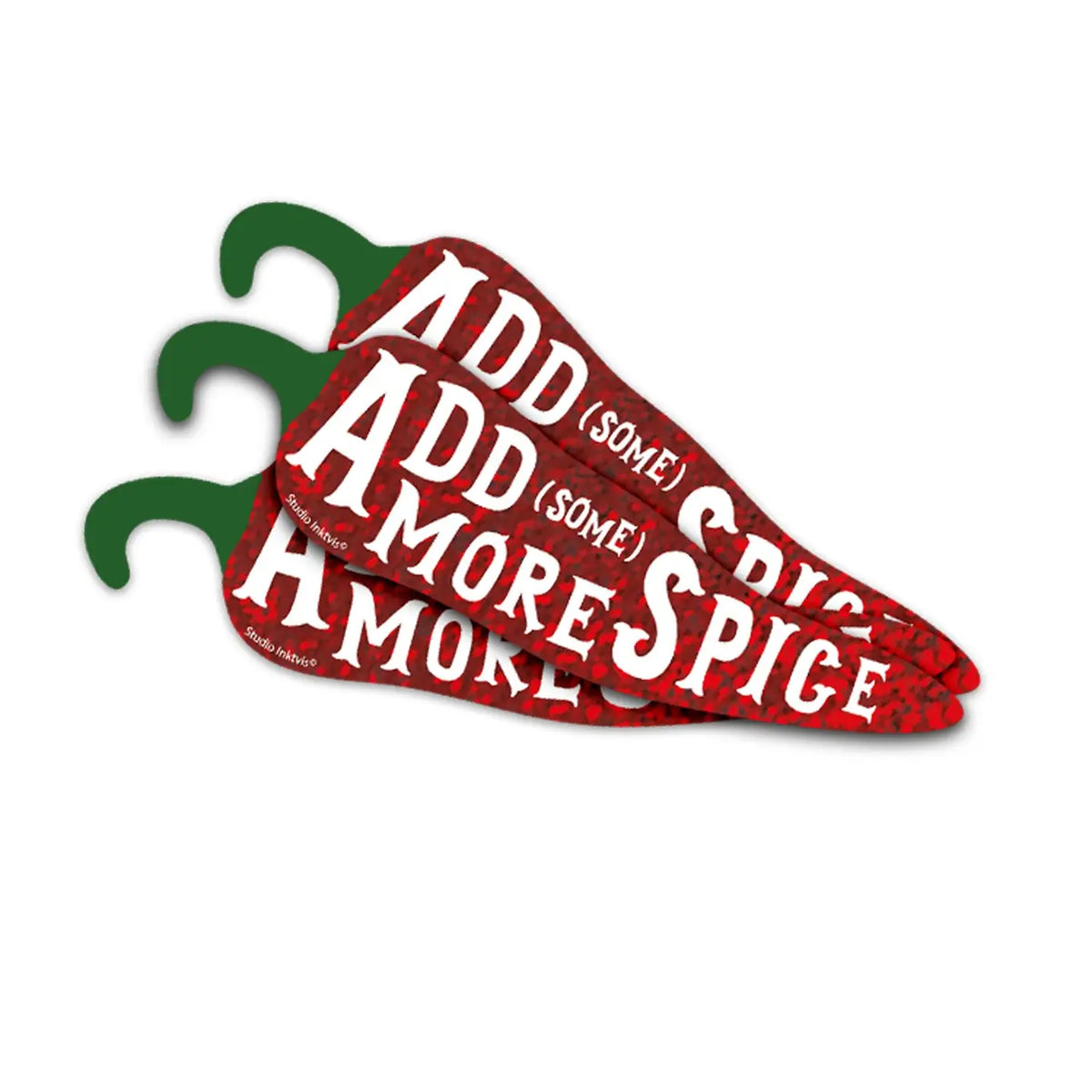 Sticker pailleté Piment Add some more spice — Studio Inktvis , Lyon