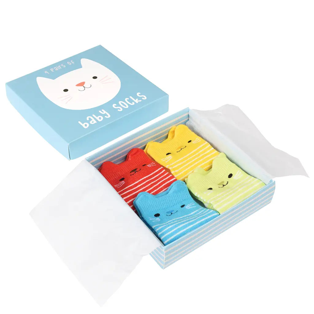 Chaussettes bébé - Chats multico