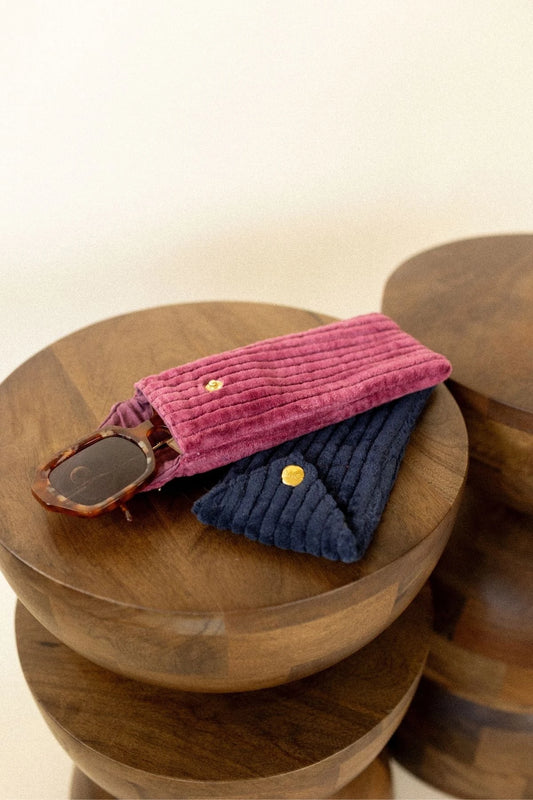 Pochette Sunny - Velours côtelé navy