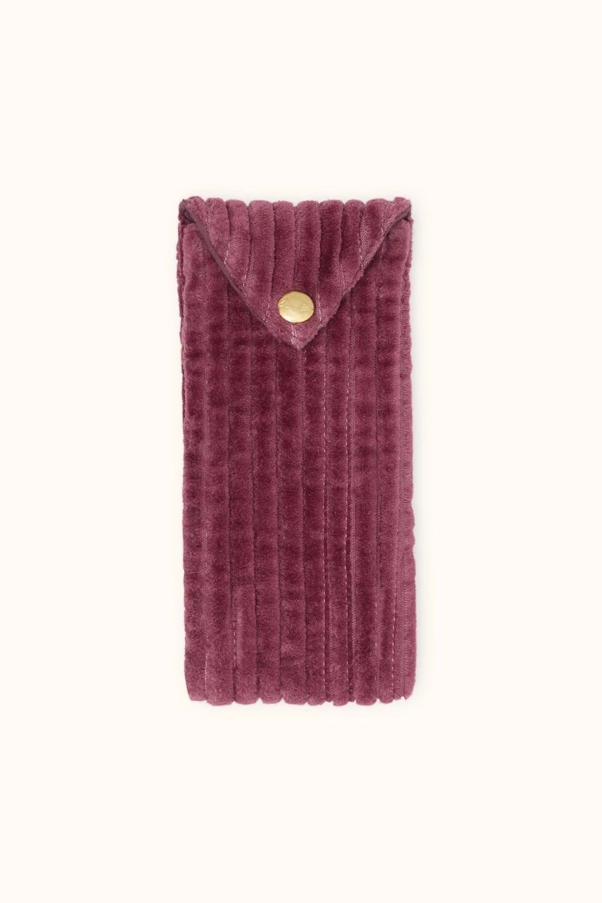 Pochette Sunny - Velours côtelé cherry