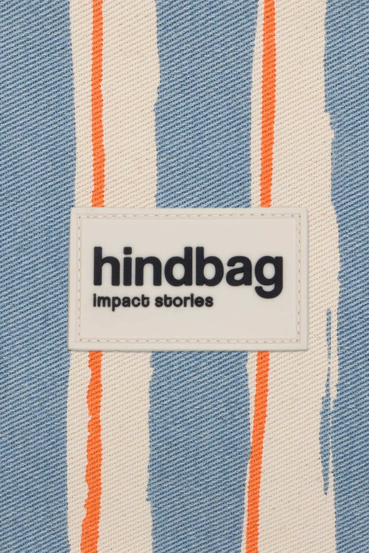 Sac banane Olivia - Rayures orange et bleu