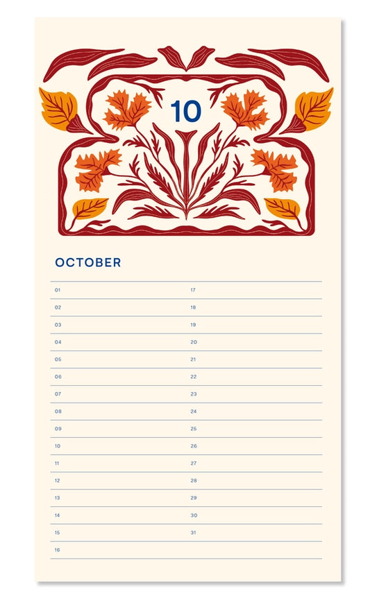 Calendrier d'anniversaires - Flower vase