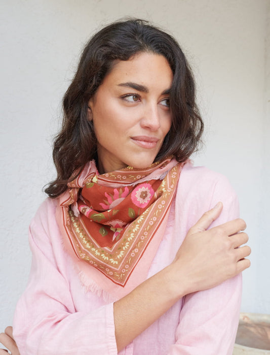 Foulard Bohemia - Pink — Maradji , Lyon