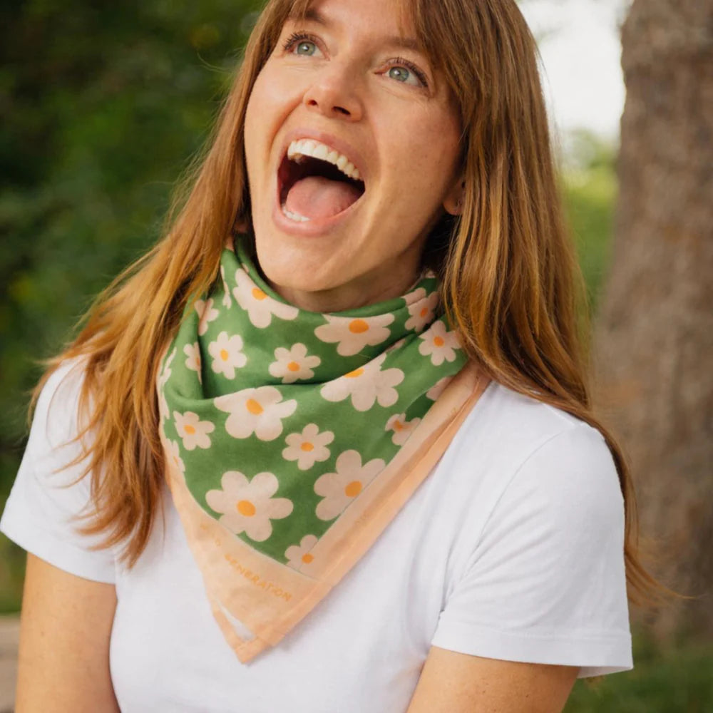 Foulard Fleurs - Grand modèle