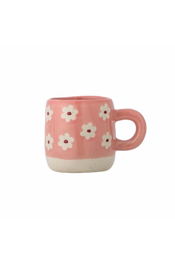 Tasse Millie - Fleurs fond rose