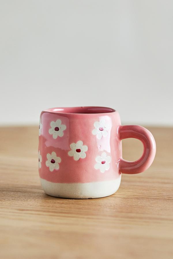 Tasse Millie - Fleurs fond rose