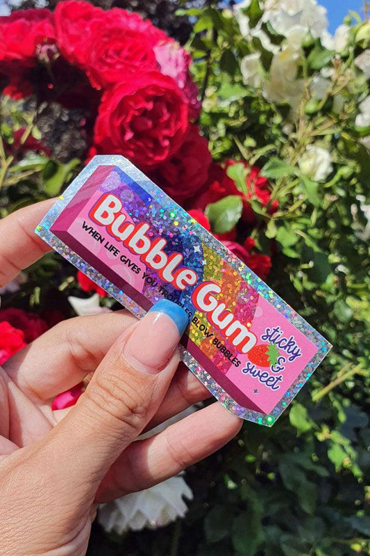 Sticker pailleté Bubblegum