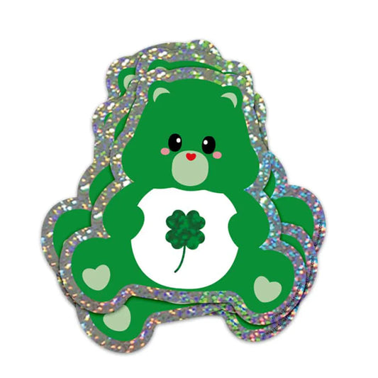 Sticker pailleté Care bear good luck