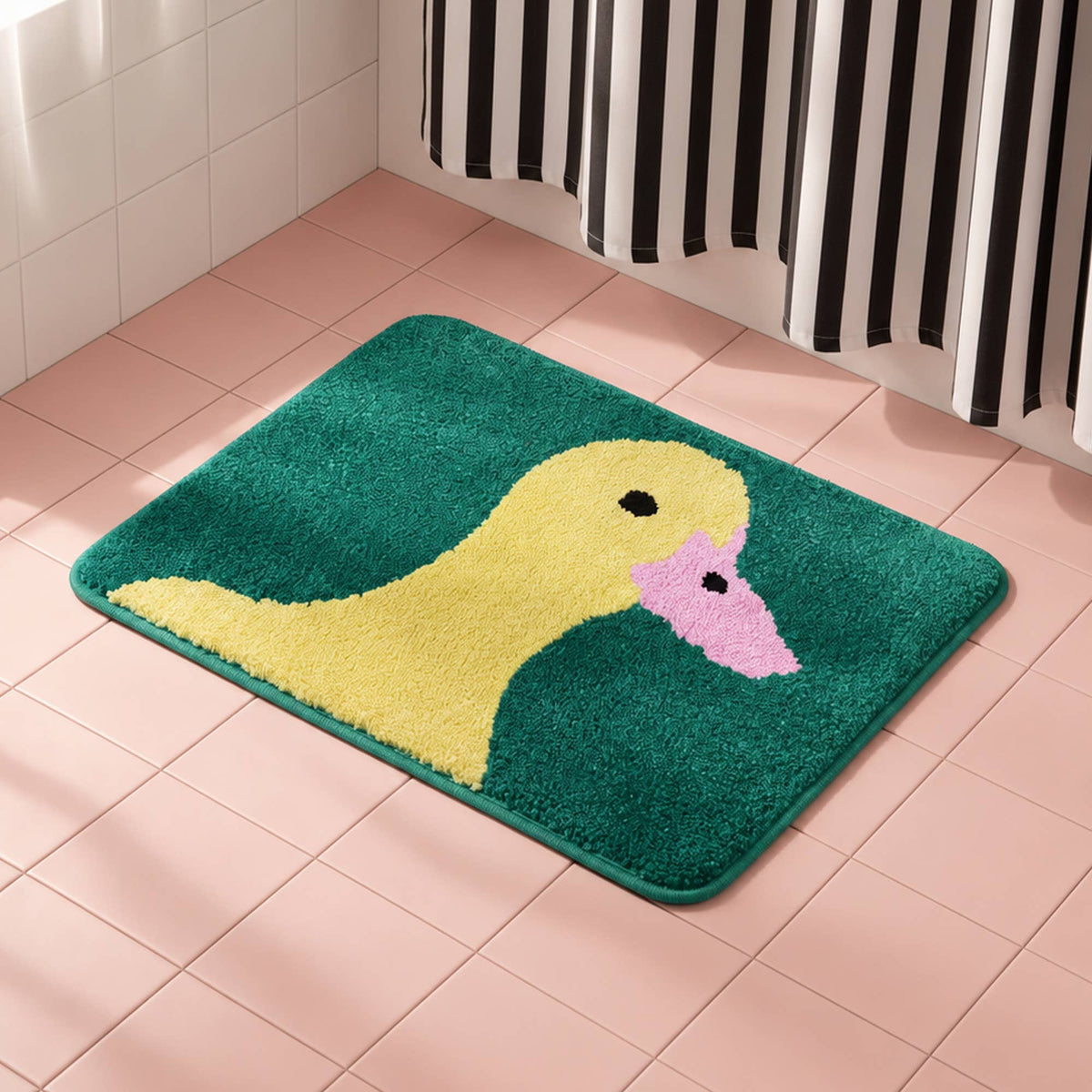Tapis de bain - Canard vert