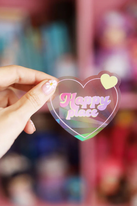 Sticker Suncatcher - Happy place