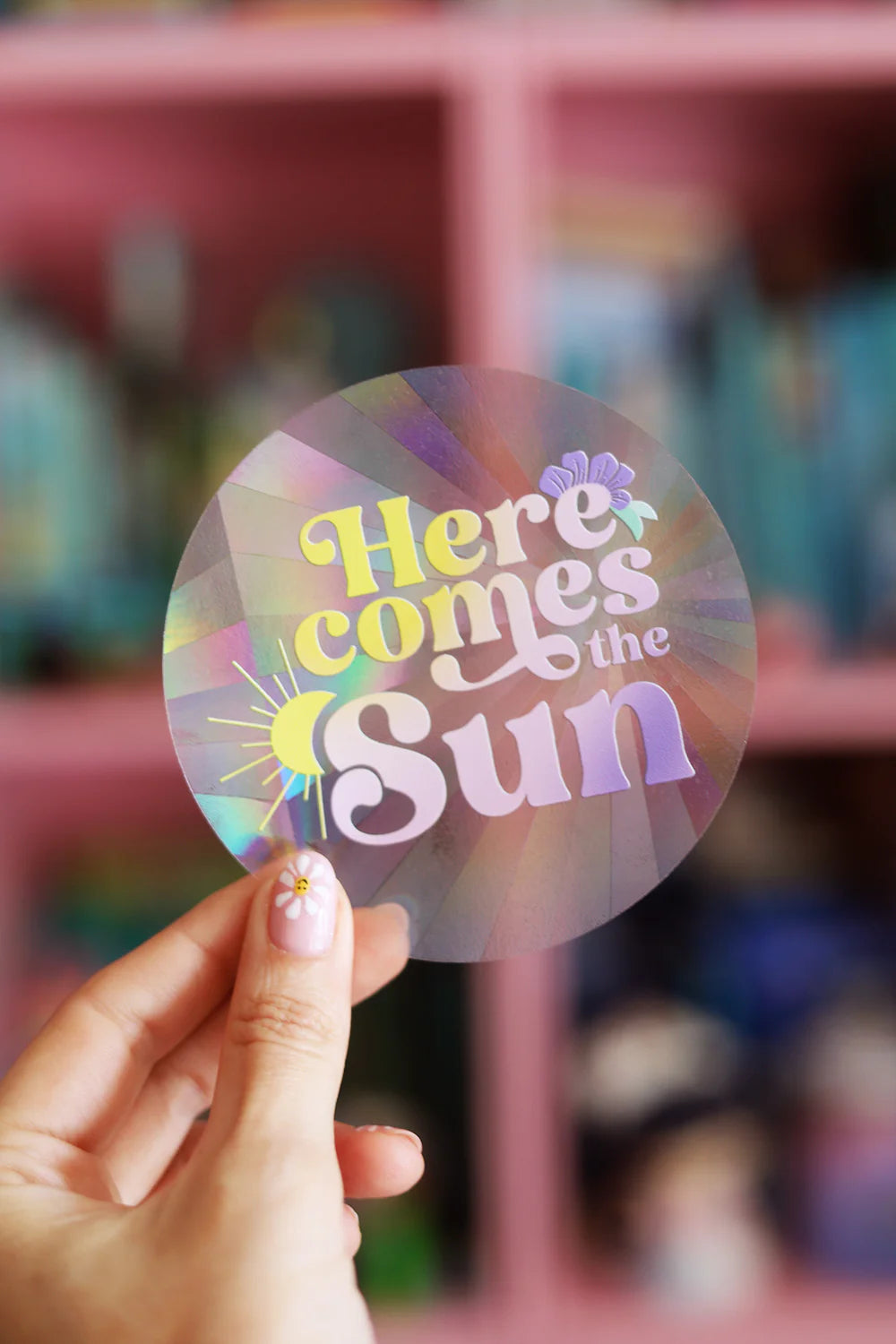 Sticker Suncatcher - Here comes the sun